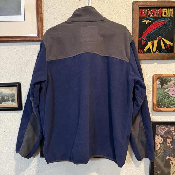 Aeropostale AXT Fleece Jacket Full Zip Extra Warmth Breathable Blue Gray XL EUC - Picture 5 of 6